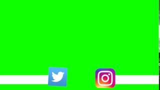 twitter and instagram green screen w/ sound! | GG Green Screens