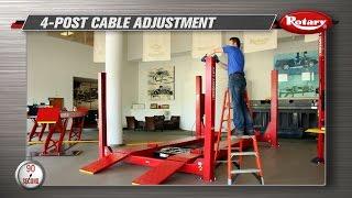 90 Second Know How: 4 Post Cable Adjustment