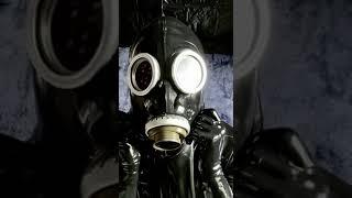 Latex gas mask ASMR