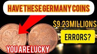 Top 8 Two Most Valuable Euro Cents Germany Coins!