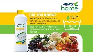 Cleaning Fruits and Vegetables Demo | Dish Drops | Amway Home | Amway