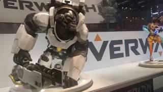 Lifesize Overwatch Statues at Gamescom 2017