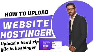how to upload html zip file to hostinger