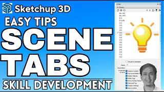 Tips Organize Scene Tabs in SketchUp Layout