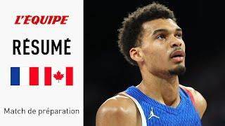 Basket - JO Paris 2024 : Les Bleus de Wembanyama maitrisés par le Canada