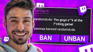 ZOOMAA REACTS TO TWITCH UNBAN REQUESTS (HILARIOUS)