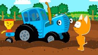 Brump Brump Tractor ! Meow Meow Kitty songs for kids