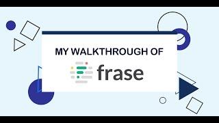 Frase AI Writing Tool Walkthrough