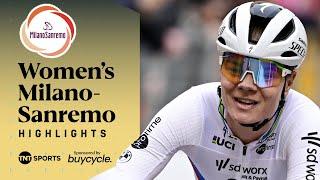 THRILLING FINISH TO SEAL GLORY!  | 2025 Milano-Sanremo Women's Race Highlights | TNT Sports Cycling