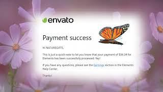 My first ever Envato Elements payout !!!