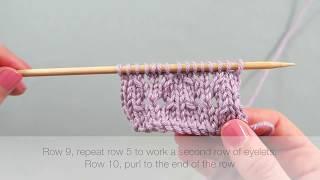 How to knit openwork squares