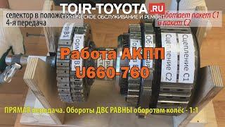 Устройство и как работают АКПП U660-760.