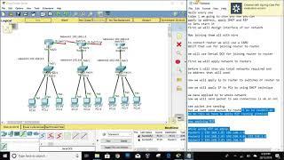 RIP and DHCP Configuration in CISCO Packet Tracer