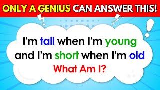 ONLY A GENIUS CAN ANSWER THESE 20 TRICKY RIDDLES  | Riddles Quiz