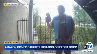 Amazon driver urinates near front door of Riverside home after dropping off package