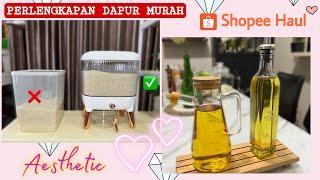 SHOPEE HAUL PERLENGKAPAN DAPUR AESTHETIC, HARGA MULAI  19 RIBU #shopeehaul #racunshopee