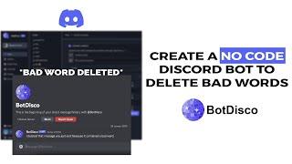 Create a No Code Discord Bot to Delete Bad Words on Your Server