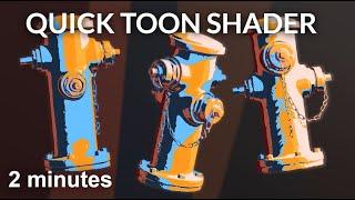 Blender Quick tips #13 - TOON SHADER in 2 minutes