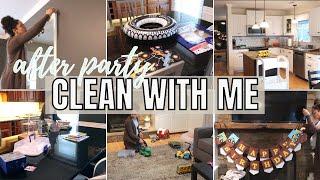 clean with me 2023 | after party clean up, kitchen sneak peek