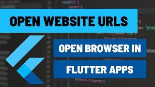 Open a Website in Browser for Flutter Apps using url_launcher Package