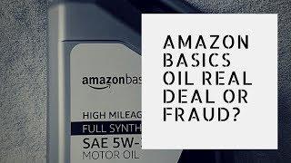 Amazon Basics 5w 20 Full Synthetic Oil Plus My Thoughts!