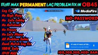  FREE FIRE AND FREE FIRE MAX NEW LAG FIX CONFIG FILE  PERMANENT LAG PROBLEM SOLVED