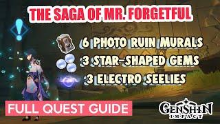 How to: ALL 3 Star-Shaped Gems Locations | Take a photo of the ruin murals | Genshin Impact