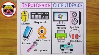 How to Draw Input And Output Device Of Computer / How to Draw Input And Output Device / Computer