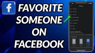 How To Favorite Someone On Facebook