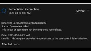 Backdoor:Win32/Bladabindi!ml Complete Removal (2023 update)