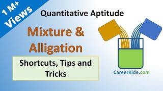 Mixture and Alligation - Shortcuts & Tricks for Placement Tests, Job Interviews & Exams