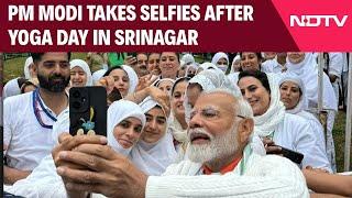Yoga Day 2024 | PM Modi Takes Selfies, Interacts With People After Yoga Day In Srinagar