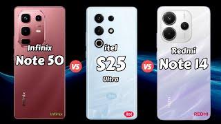 Infinix Note 50 vs itel S25 Ultra vs Redmi Note 14