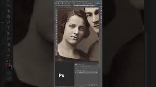 Restoring photos on #photoshop #photoshoptutorial #restoration #restoringphotos