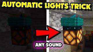 AUTOMATIC Lights With NO REDSTONE Dust or Wire in Minecraft 1.19+? Simple Trick! Java & Bedrock