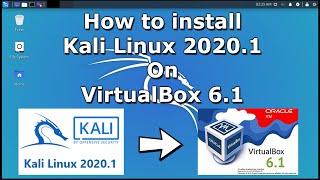 HOW TO INSTALL KALI LINUX 2020.1 IN VIRTUAL BOX 6.1 ON WINDOWS 7/8/10? (2020) / Oracle VM VirtualBox