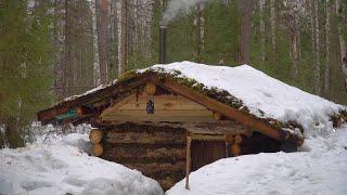 CABIN LIFE. THE LAST DAY OF WINTER. DIY PINE BED.