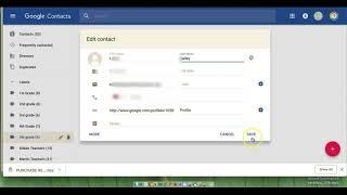 Edit Google Contacts 2018