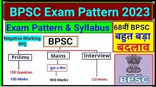 BPSC Exam Pattern & syllabus 2023 | 68th BPSC Notification 2023