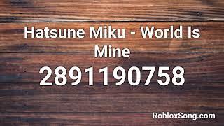 Hatsune Miku - World Is Mine Roblox ID - Roblox Music Code