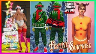 NEW CHRISTMAS OUTFITS, Modded Xmas Clothing, COLOUR Joggers Glitch, GTA 5 DLC 2024 GTA Online Update