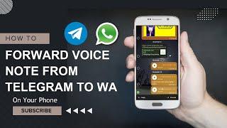 How to Send Voice Message from Telegram to Whatsapp