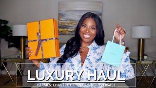 LUXURY HAUL! HERMES UNBOXING, CHANEL, TIFFANY'S + MORE! | POCKETSANDBOWS