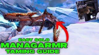 Easy SOLO MANAGARMR Tame Walk Through! Guide to Taming a Mana Solo in Ark Survival Ascended!!