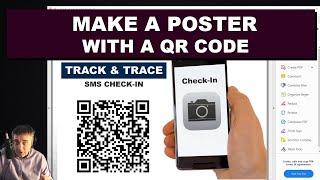 Make A Poster With QR Code For SMS