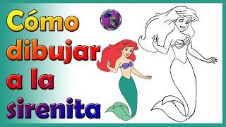  Cómo dibujar a ARIEL LA SIRENITA  How to draw ARIEL LITTLE MERMAID️