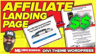 Simple Affiliate Landing Page Setup with the Divi Theme Tutorial