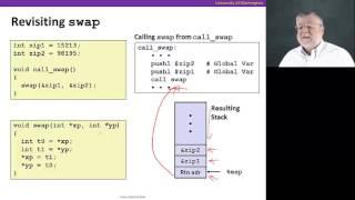 Procedures, Video 4: Linux stack frame