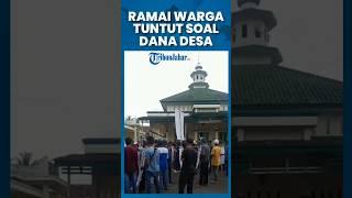 Ramai Warga di Ciamis Tuntut Transparansi ke Kantor Desa, Protes Soal Dana