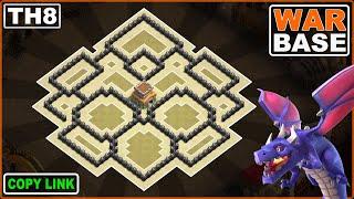 NEW! TH8 War Base 2024 [Copy link] - Clash of Clans